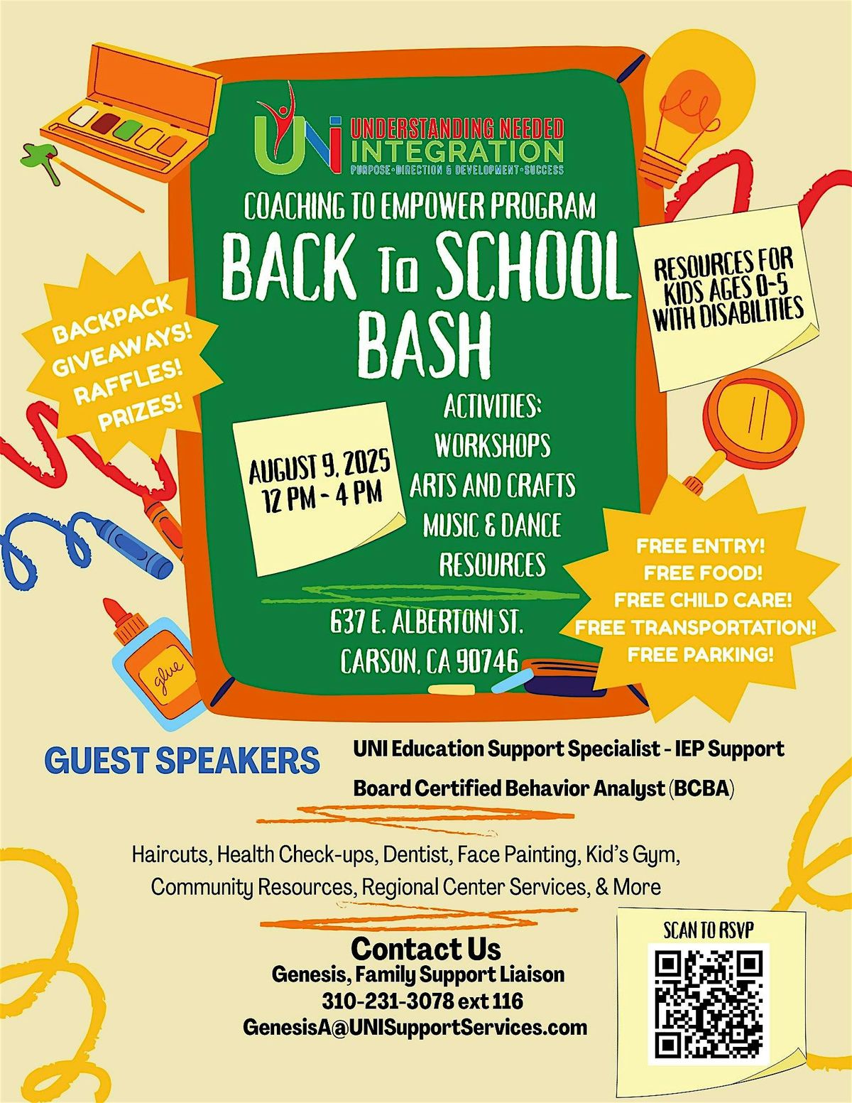 Coaching to Empower Program Back to School Bash - Vendor Registration, 9 August | Event in Carson | AllEvents