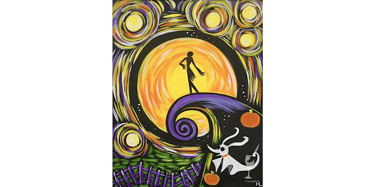 Moonlit Skelly - Paint and Sip in Denver | Classpop!™, 20 September | Event in Denver | AllEvents
