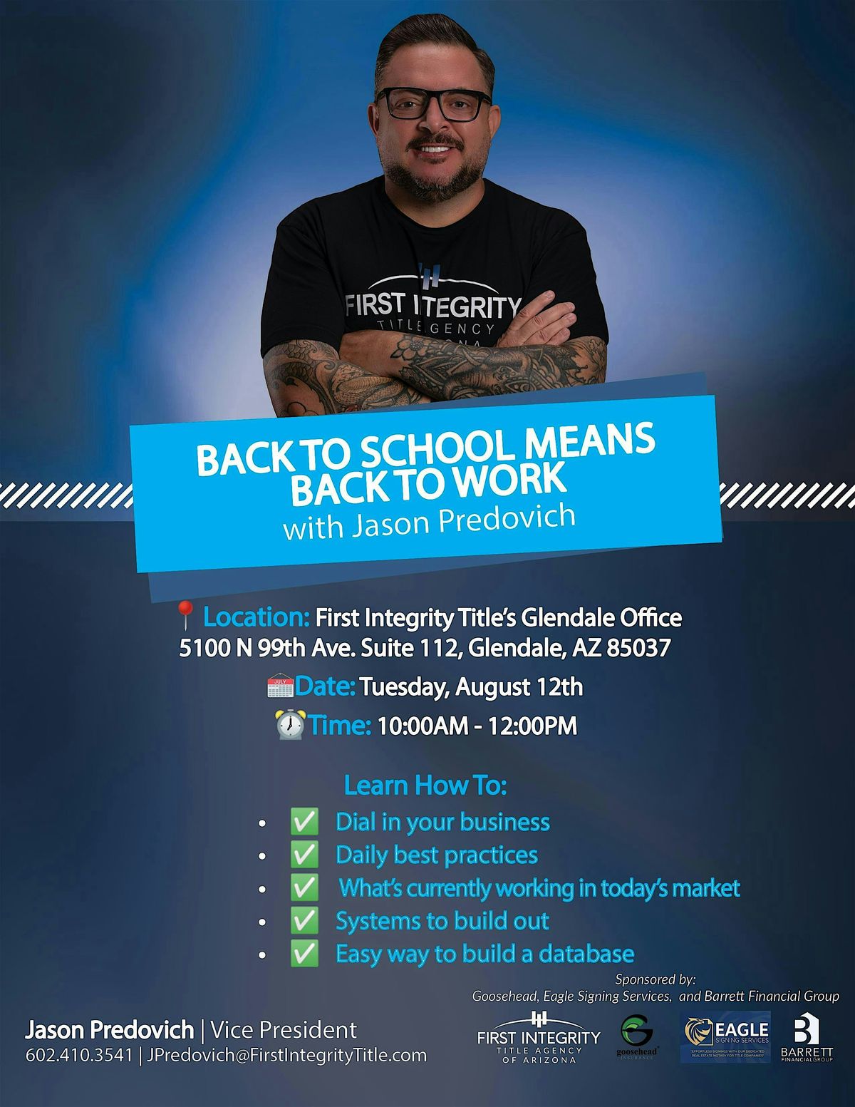 Back To School Means Back to Work Realtor Edition, 12 August | Event in Glendale | AllEvents