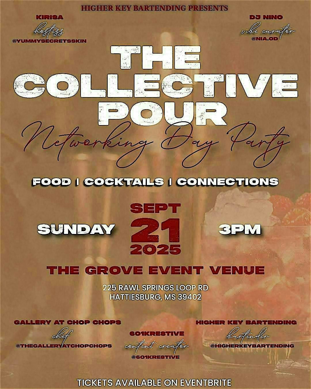 the Collective Pour: Networking Day Party, 21 September | Event in Hattiesburg | AllEvents