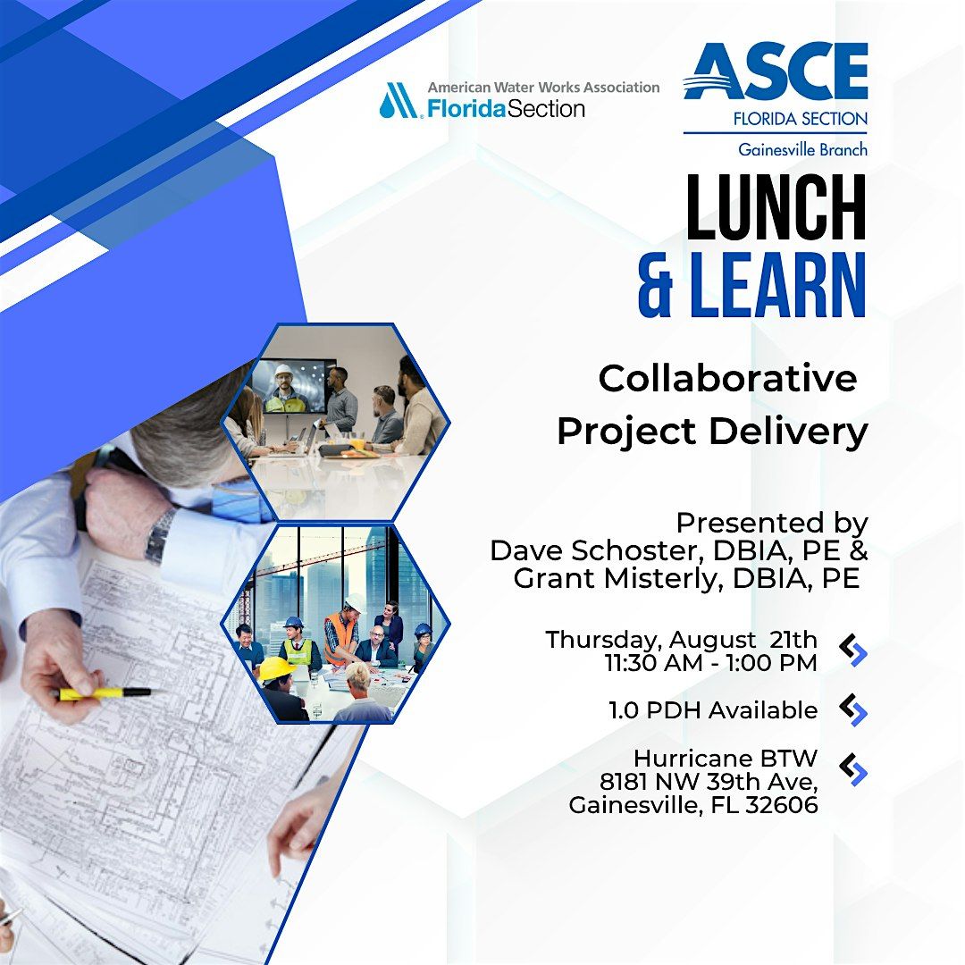 ASCE Gainesville Branch August 2025 Lunch & Learn, 21 August | Event in Gainesville | AllEvents