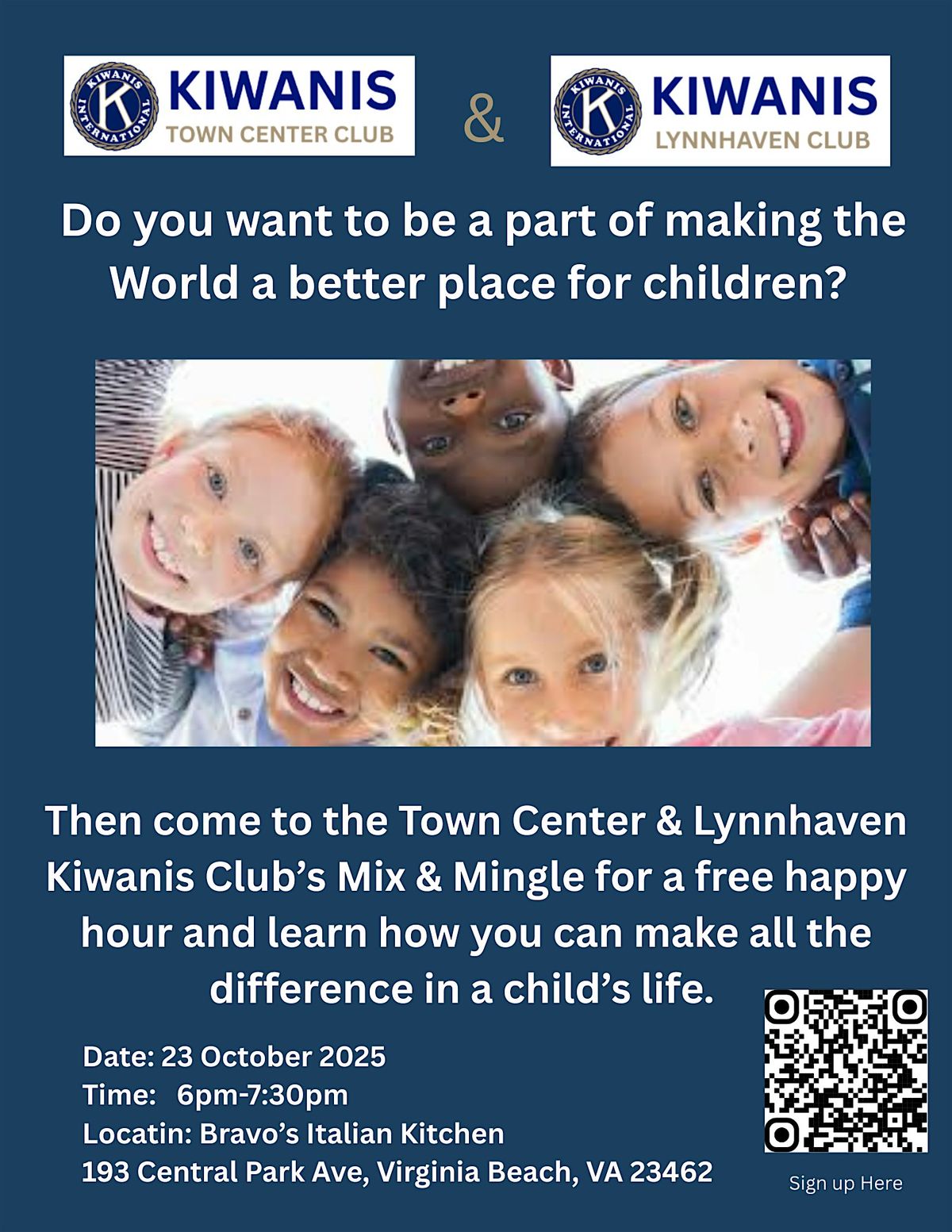Kiwanis Service Club Mix & Mingle, 23 October | Event in Virginia Beach | AllEvents