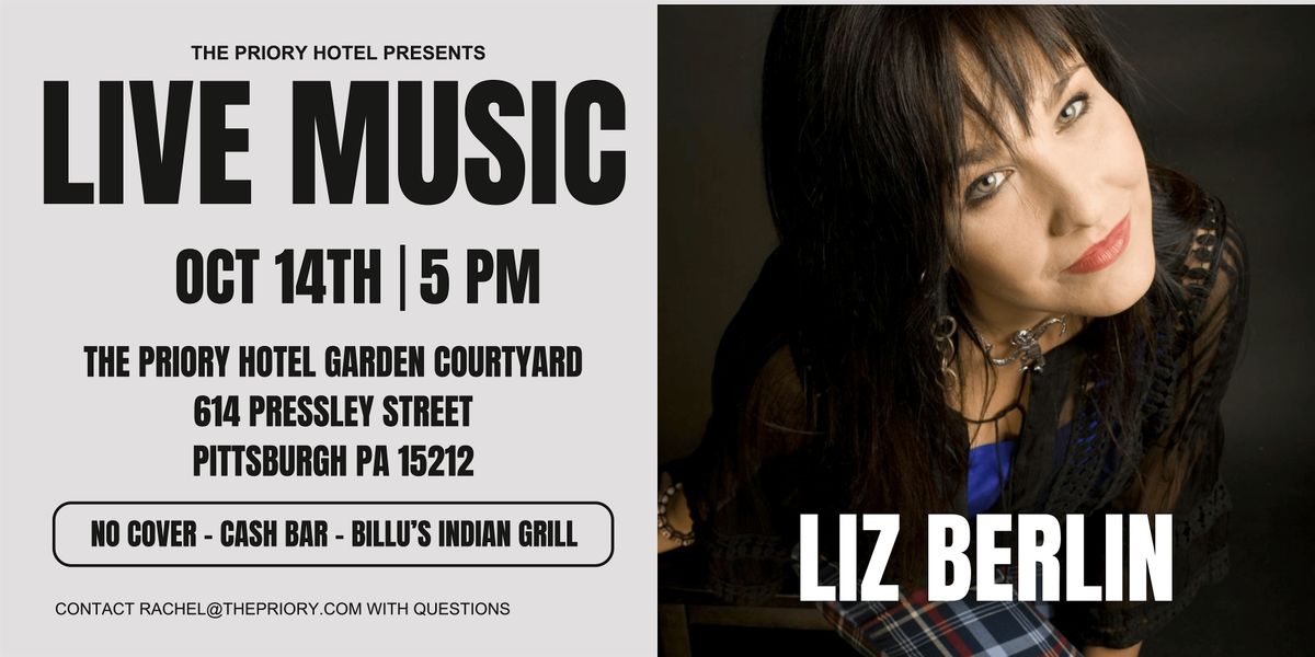 Liz Berlin - Pop-Up Concert, 14 October | Event in Pittsburgh | AllEvents
