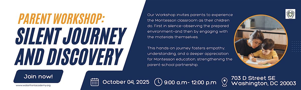 Parent Workshop: Silent and Discovery, 4 October | Event in Washington | AllEvents