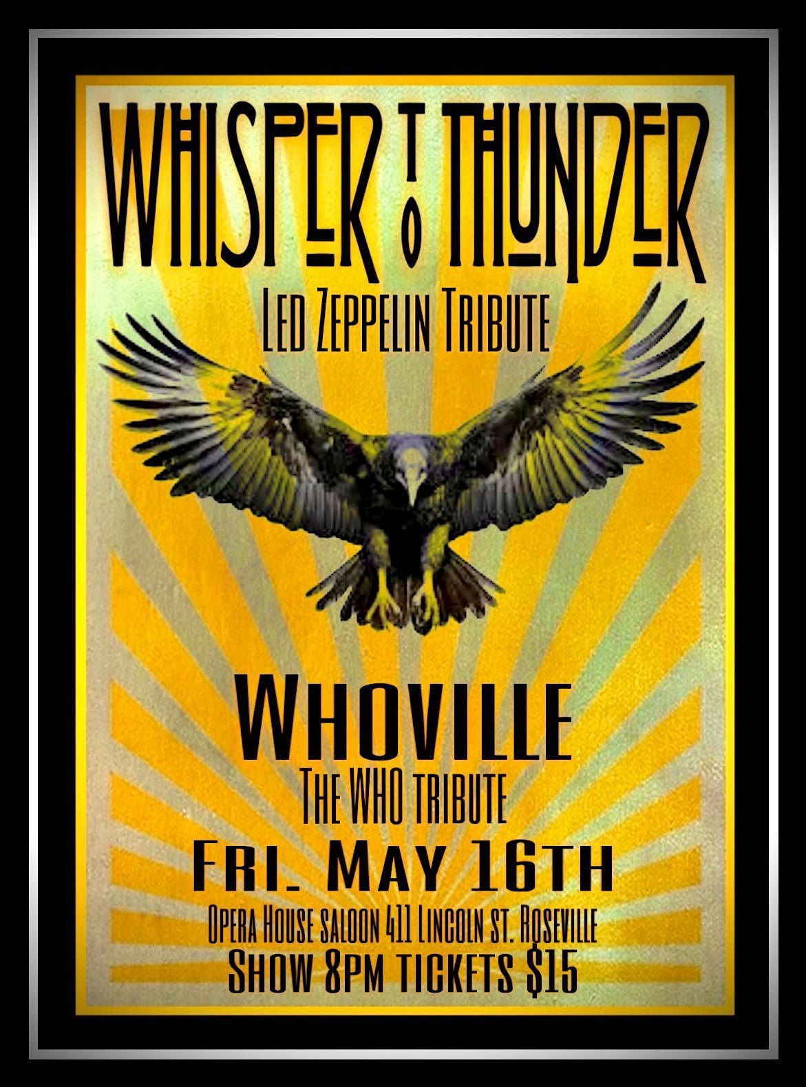 Whisper to Thunder & Whoville | Event in Roseville | AllEvents