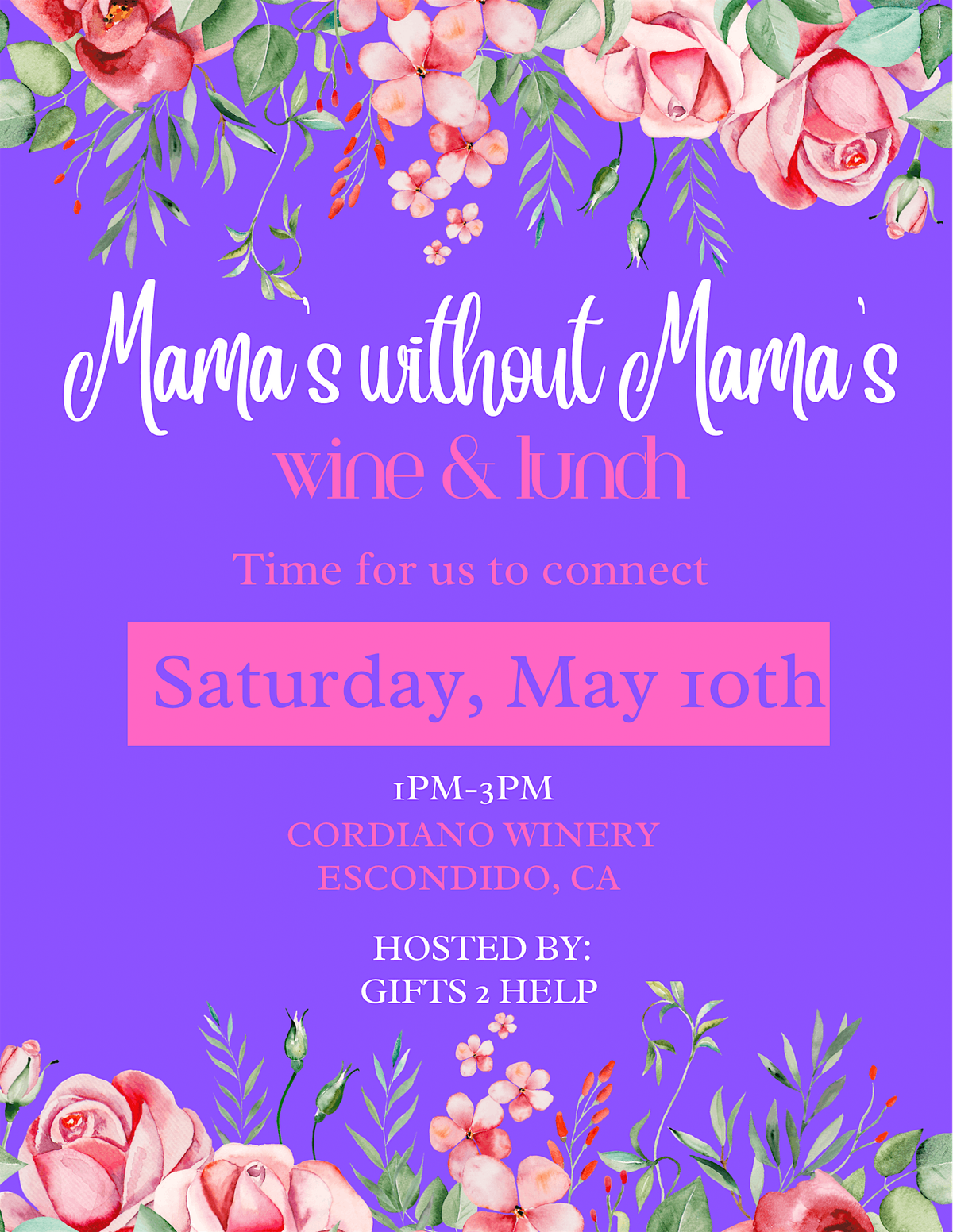 Mama’s without Mama’s Wine, 10 May | Event in Escondido | AllEvents