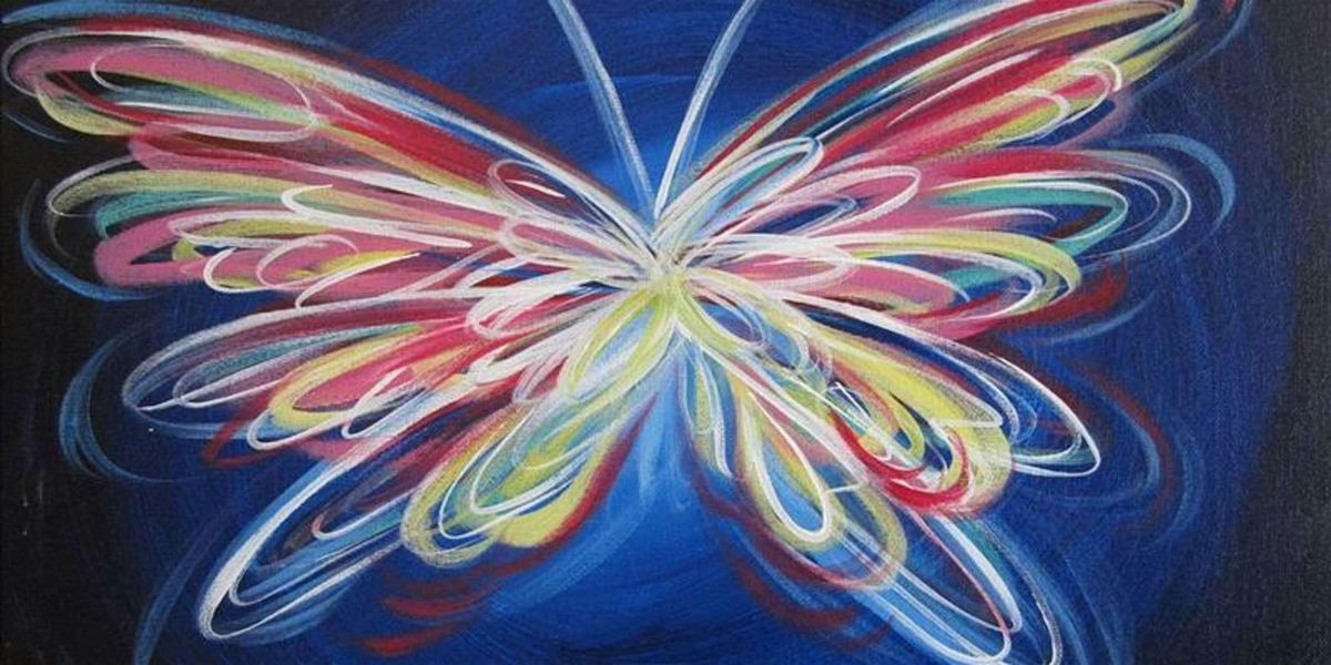 Radiant Neon Butterfly Glow - Paint and Sip by Classpop!™, 6 July | Event in Baytown | AllEvents