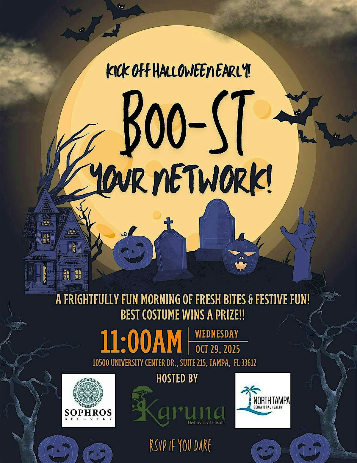 Boo-st Your Network: A Spooktacular Brunch, 29 October | Event in Tampa | AllEvents