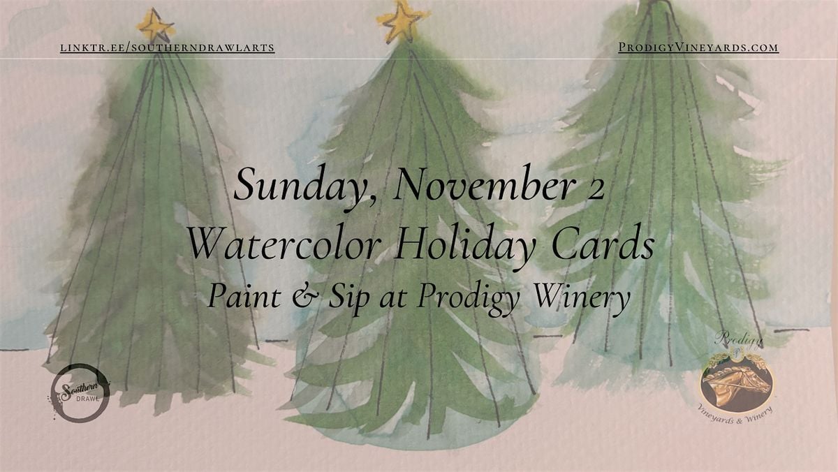 Sip & Create: Watercolor Holiday Cards at Prodigy Vineyards, 2 November | Event in Frankfort | AllEvents