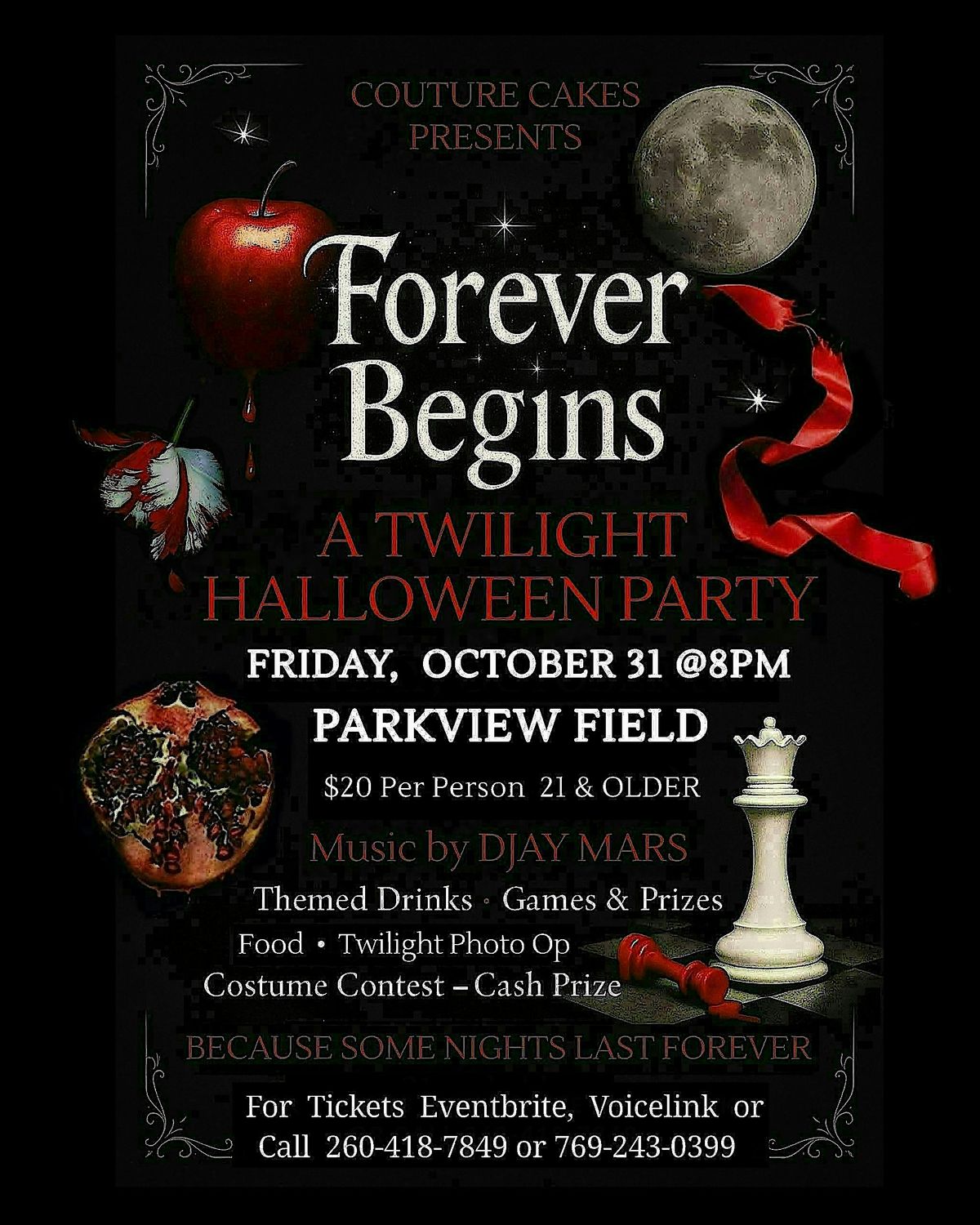 FOREVER BEGINS  A TWILIGHT HALLOWEEN PARTY, 31 October | Event in Fort Wayne | AllEvents