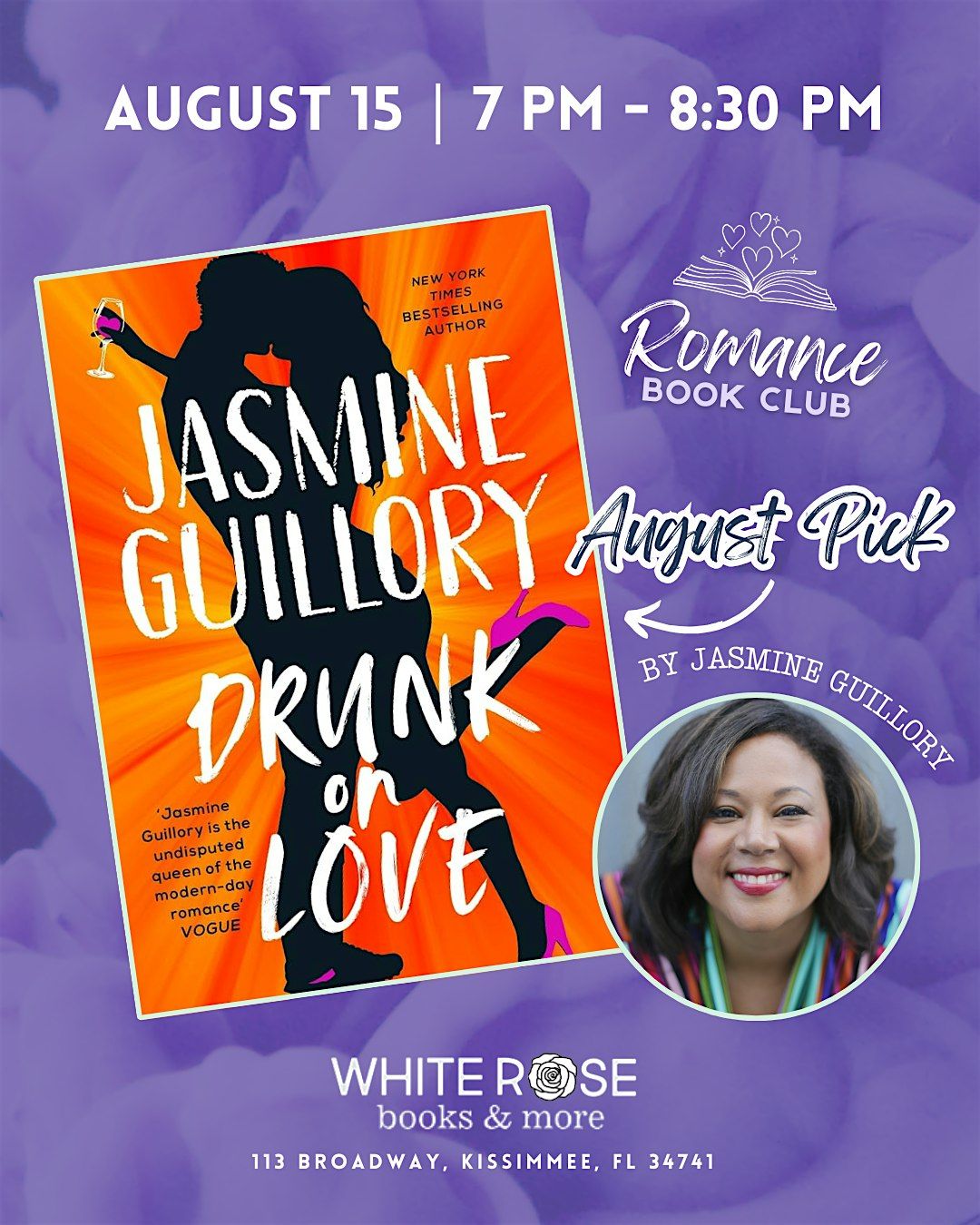 August Romance Book Club - Drunk On Love by Jasmine Guillory, 15 August | Event in Kissimmee | AllEvents