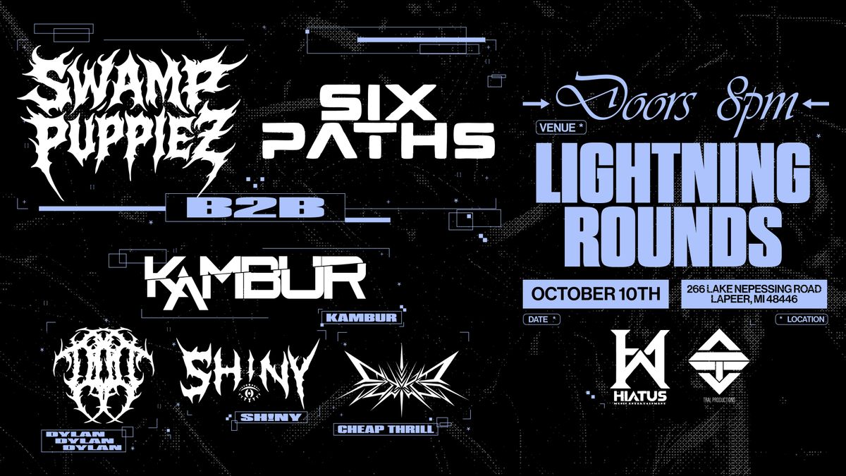 SixPuppies | Lightning Rounds | 10|10|2025, 10 October | Event in Lapeer | AllEvents