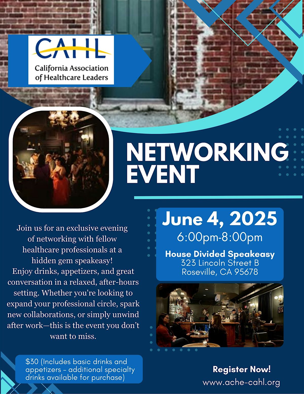 CAHL Networking Event!, 4 June | Event in Roseville | AllEvents