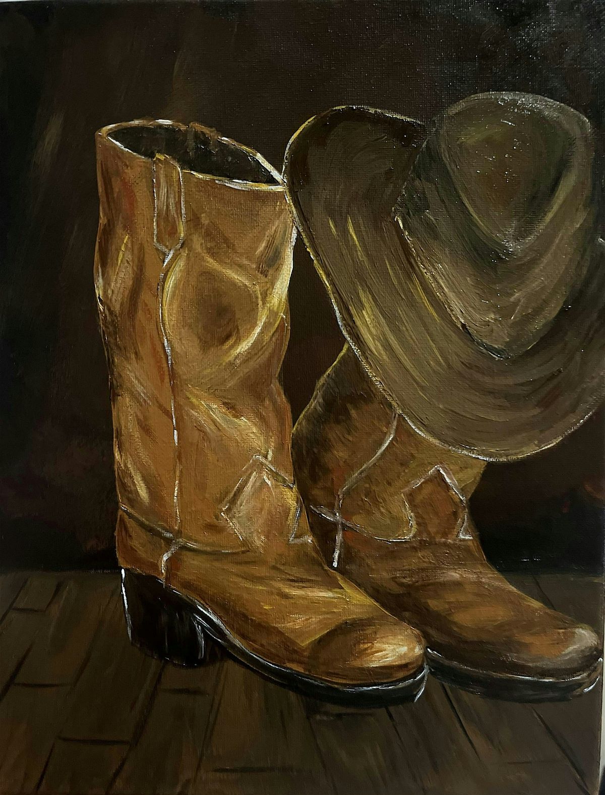Painting Class— Cowboy Boots, 27 August | Event in Ellensburg | AllEvents