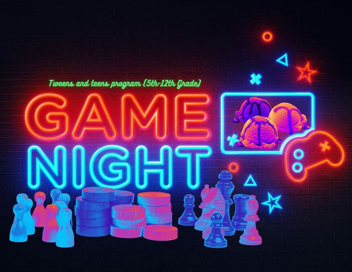 Snacks and Game Night (5th-12th grade), 29 August | Event in Wharton | AllEvents