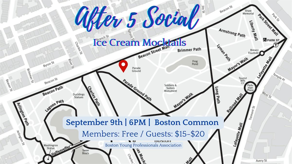 After 5 Social: Ice Cream Mocktails on The Common, 9 September | Event in Boston | AllEvents