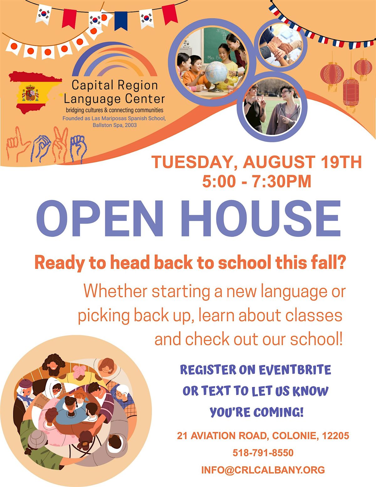 Back to School Open House, 19 August | Event in Albany | AllEvents