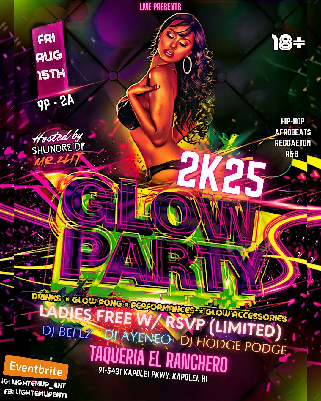 2k25 Glow Party, 15 August | Event in Kapolei | AllEvents