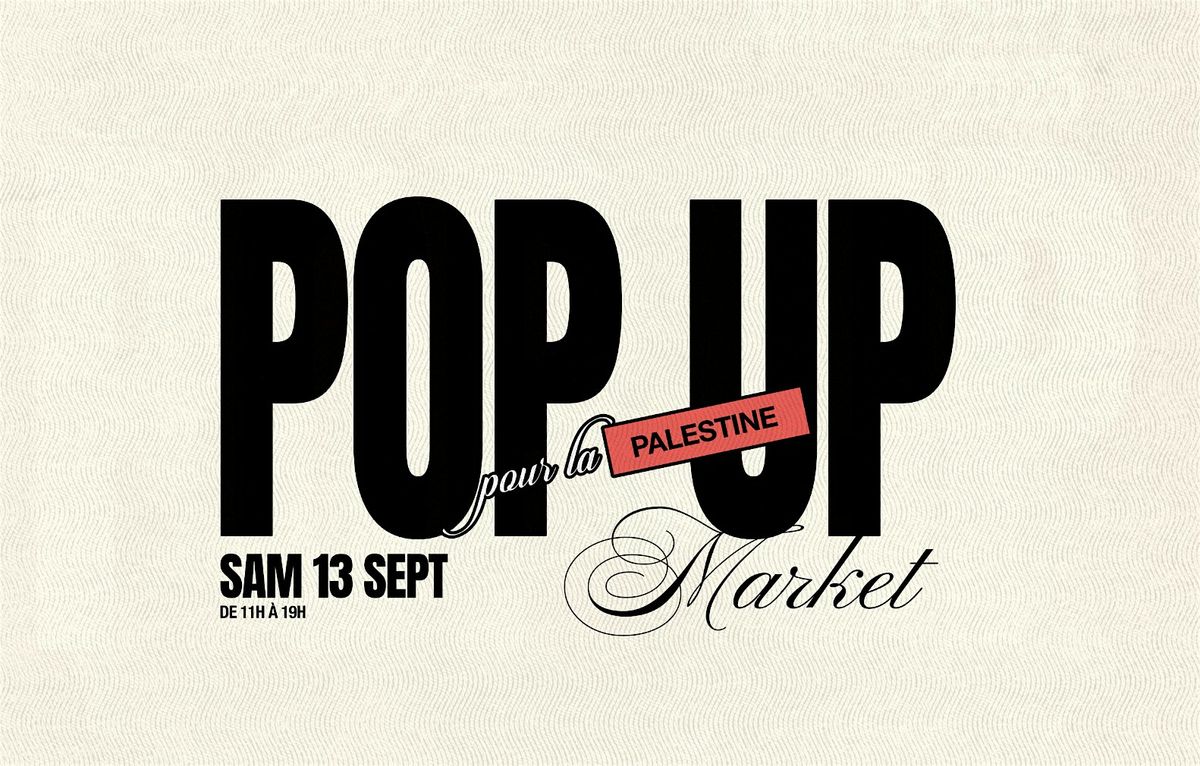 POP UP POUR LA PALESTINE - SAVE THE DATE, 13 September | Event in Metz | AllEvents