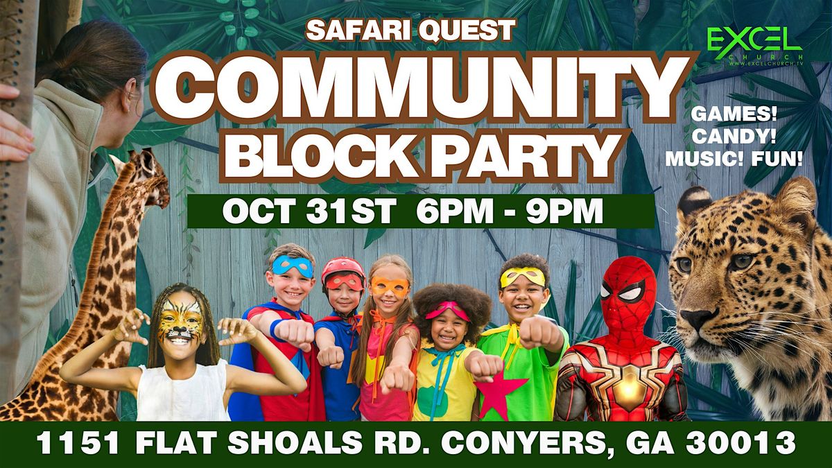 Excel Church Community Block Party, 31 October | Event in Conyers | AllEvents
