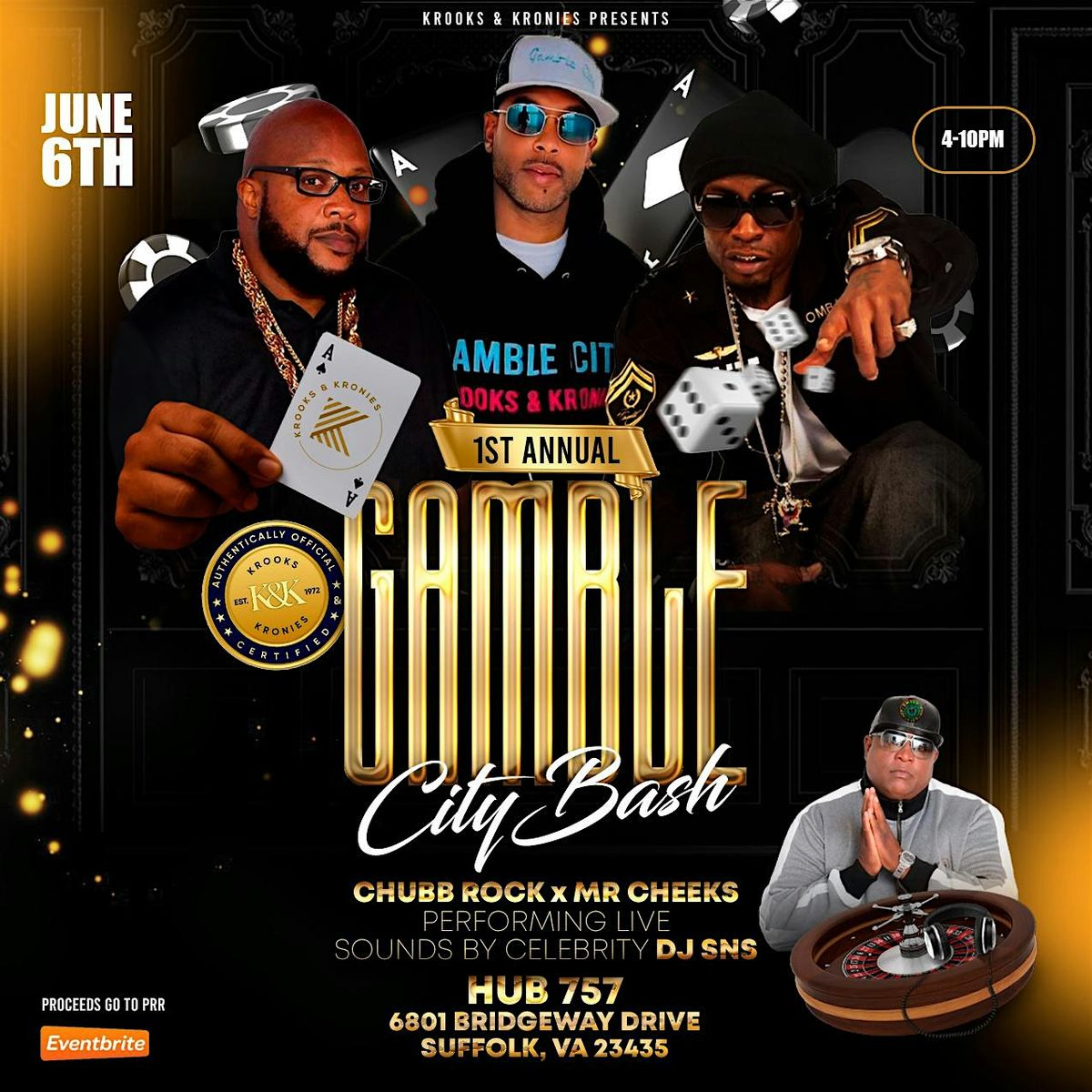 1st Annual Gamble City Bash, 6 June | Event in Suffolk | AllEvents