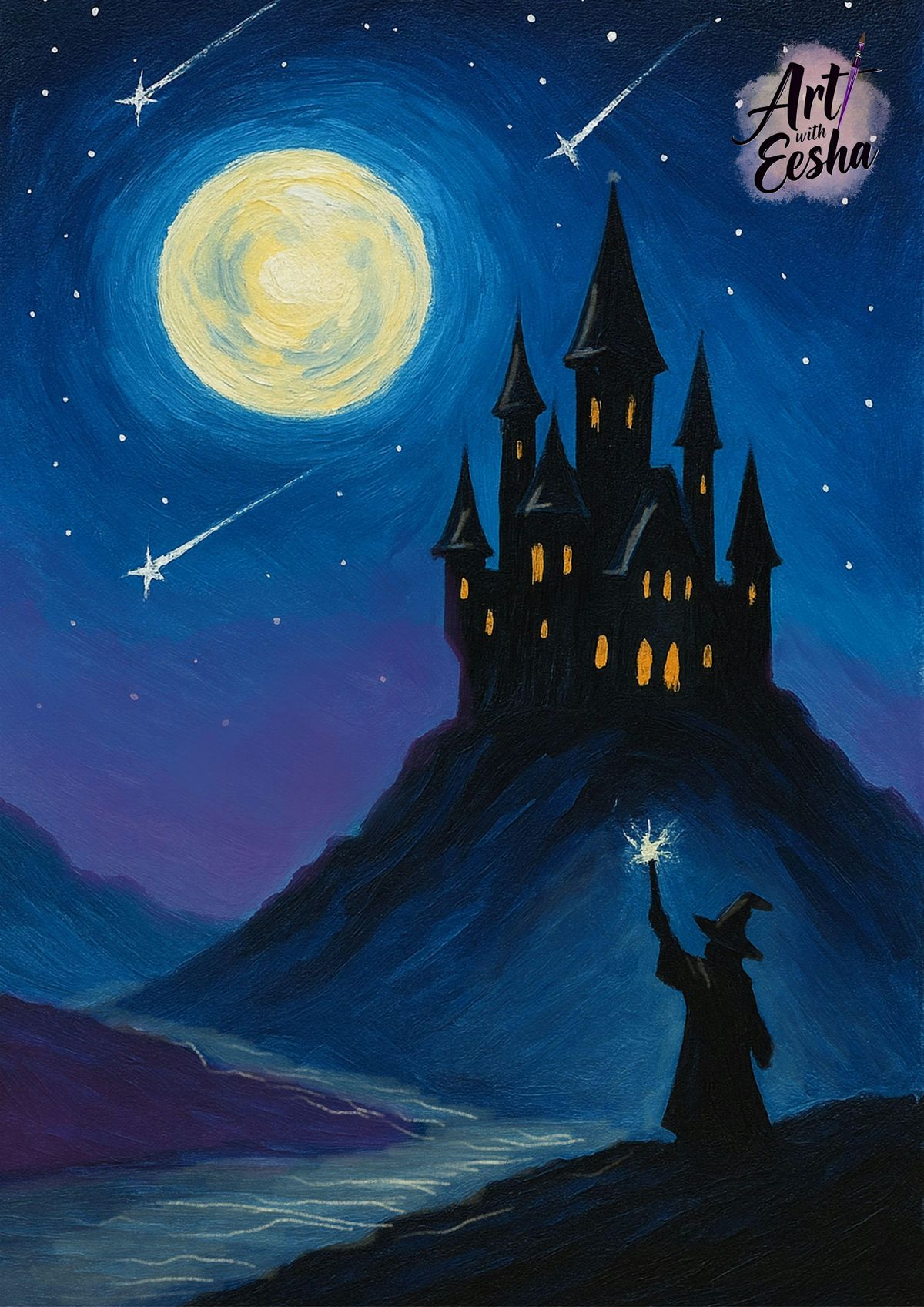 Adults Halloween Painting workshop - ‘Wizard in the moonlight’, 31 October | Event in London | AllEvents