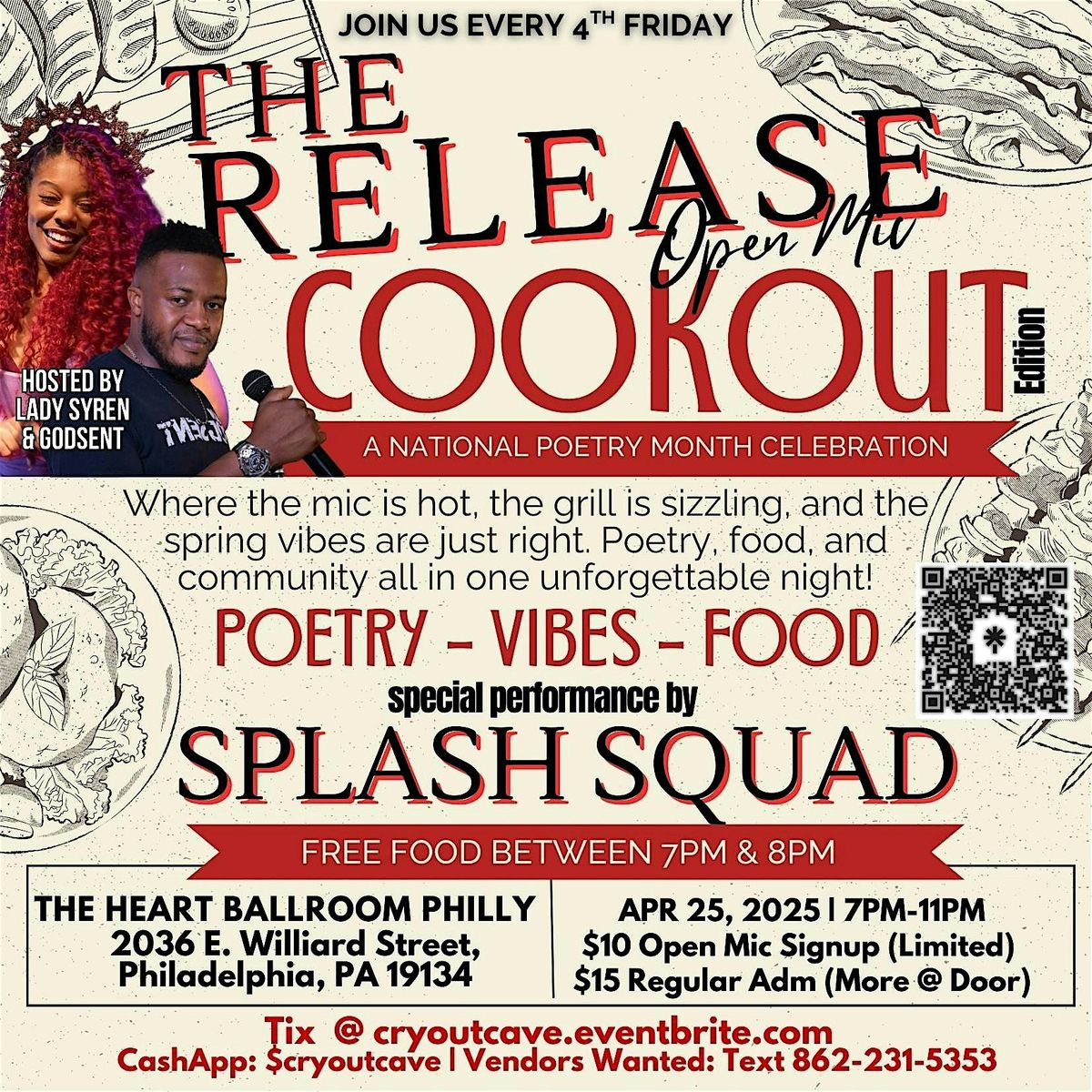 The RELEASE Open Mic Philly COOKOUT ft. SPLASH SQUAD | Event in Philadelphia | AllEvents