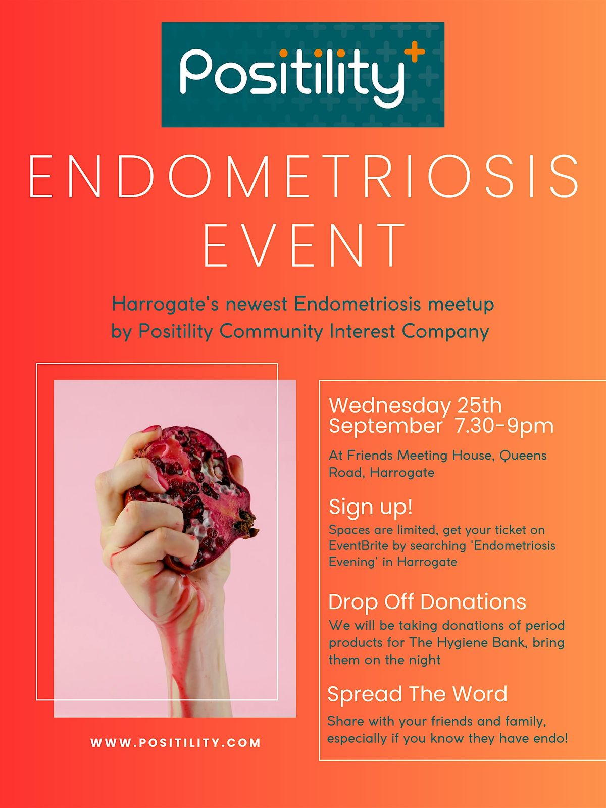 June Endometriosis Support Meetup - Harrogate, 23 June | Event in Harrogate | AllEvents