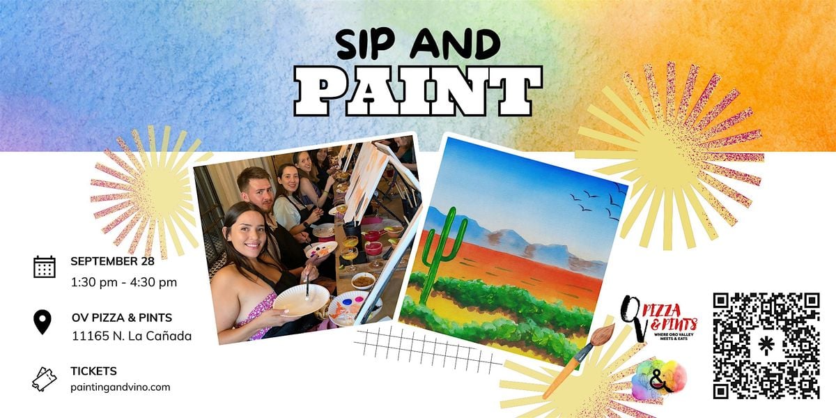Saguaro in Fall Paint and Sip at OV Pizza & Pints, 28 September | Event in Oro Valley | AllEvents