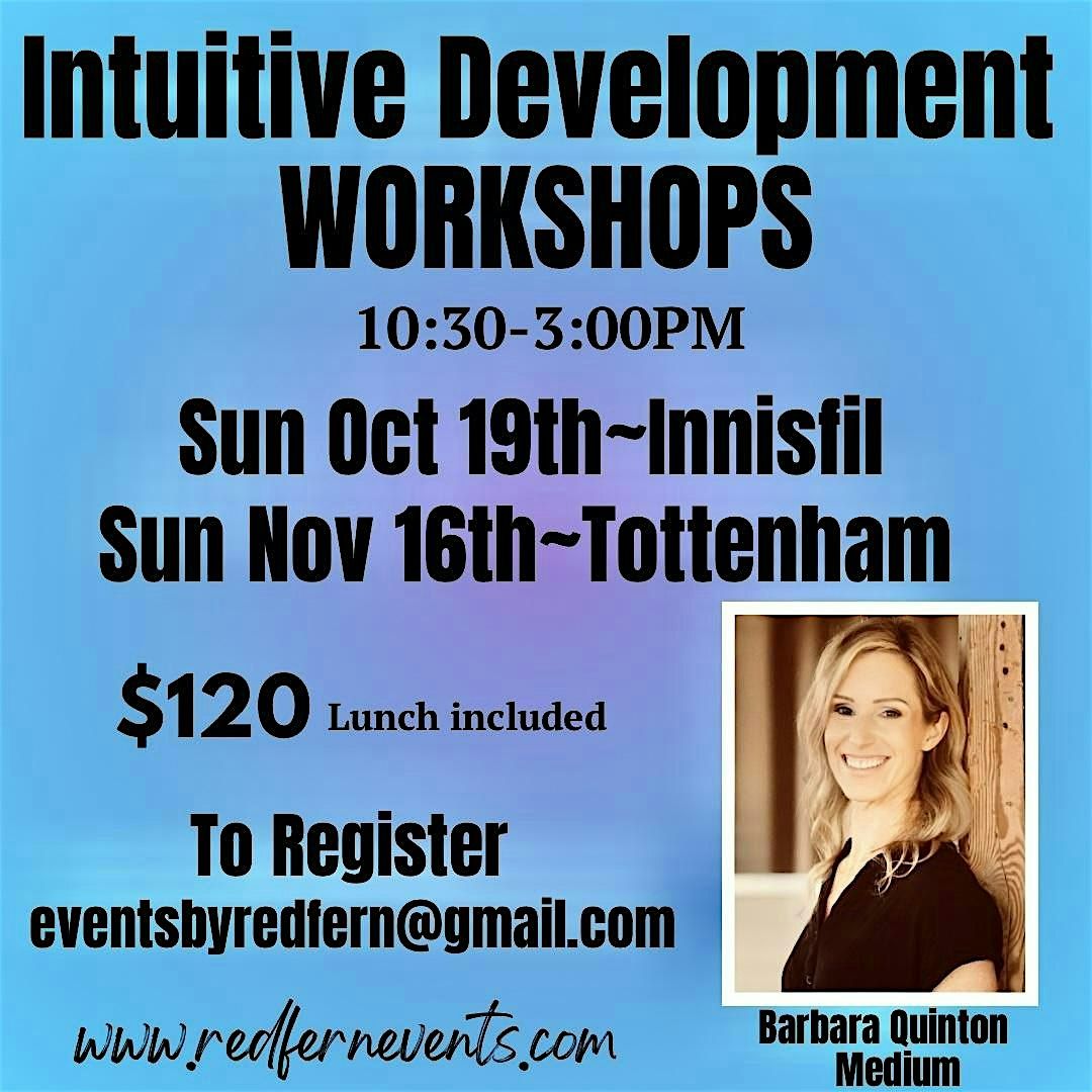 Intuitive Development Workshops-2 DATES- Innisfil and Tottenham, 19 October | Event in Innisfil | AllEvents