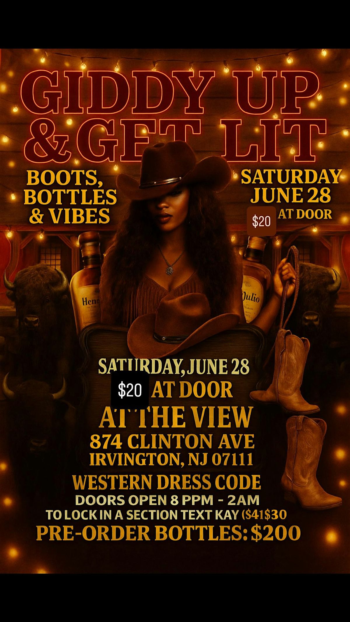 GIDDY UP & GET LIT, 28 June | Event in Irvington | AllEvents