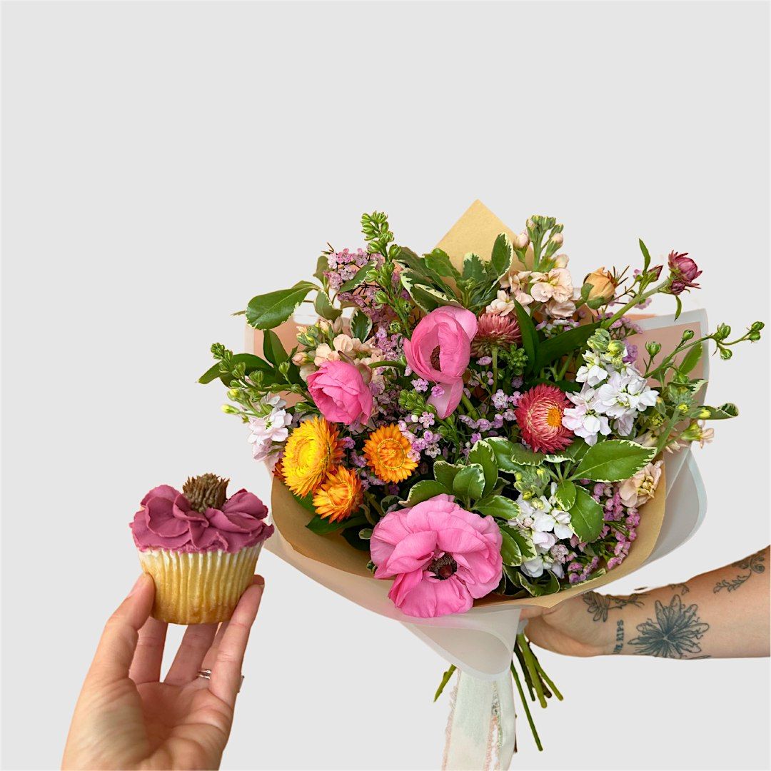 Blooms & Buttercream: A Floral Arranging + Cupcake Piping Workshop, 21 June | Event in La Mesa | AllEvents