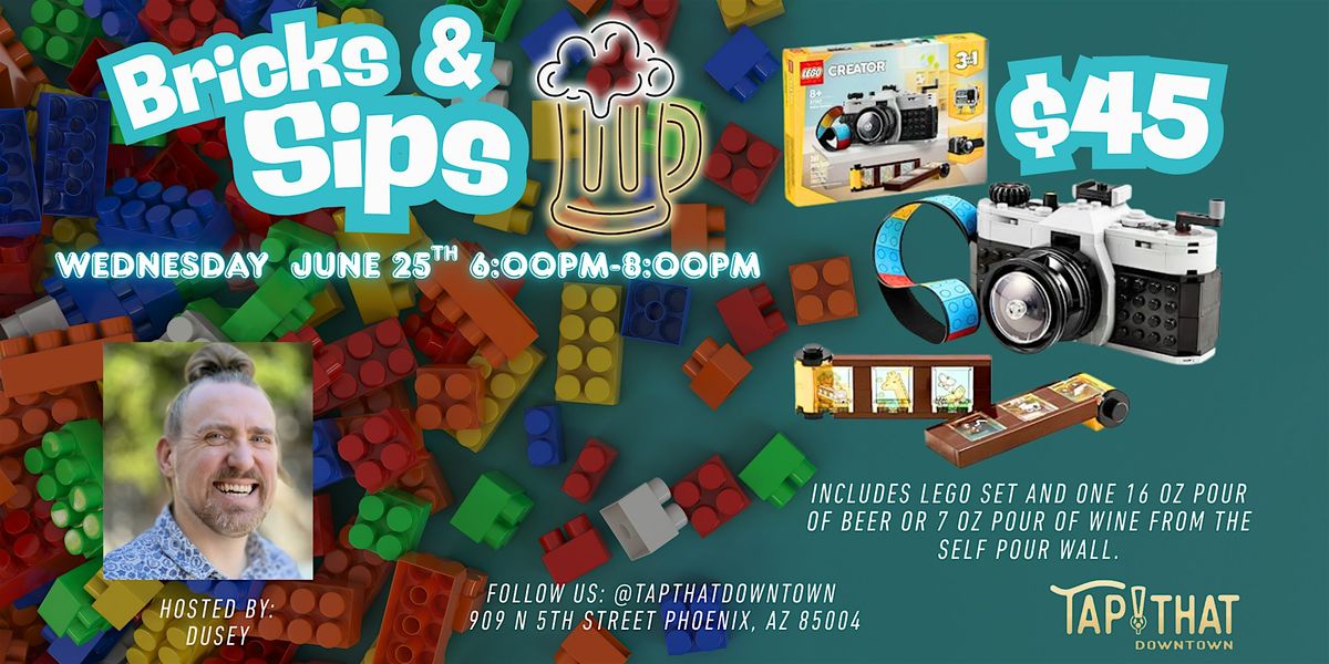 Bricks & Sips Lego Night, 25 June | Event in Phoenix | AllEvents