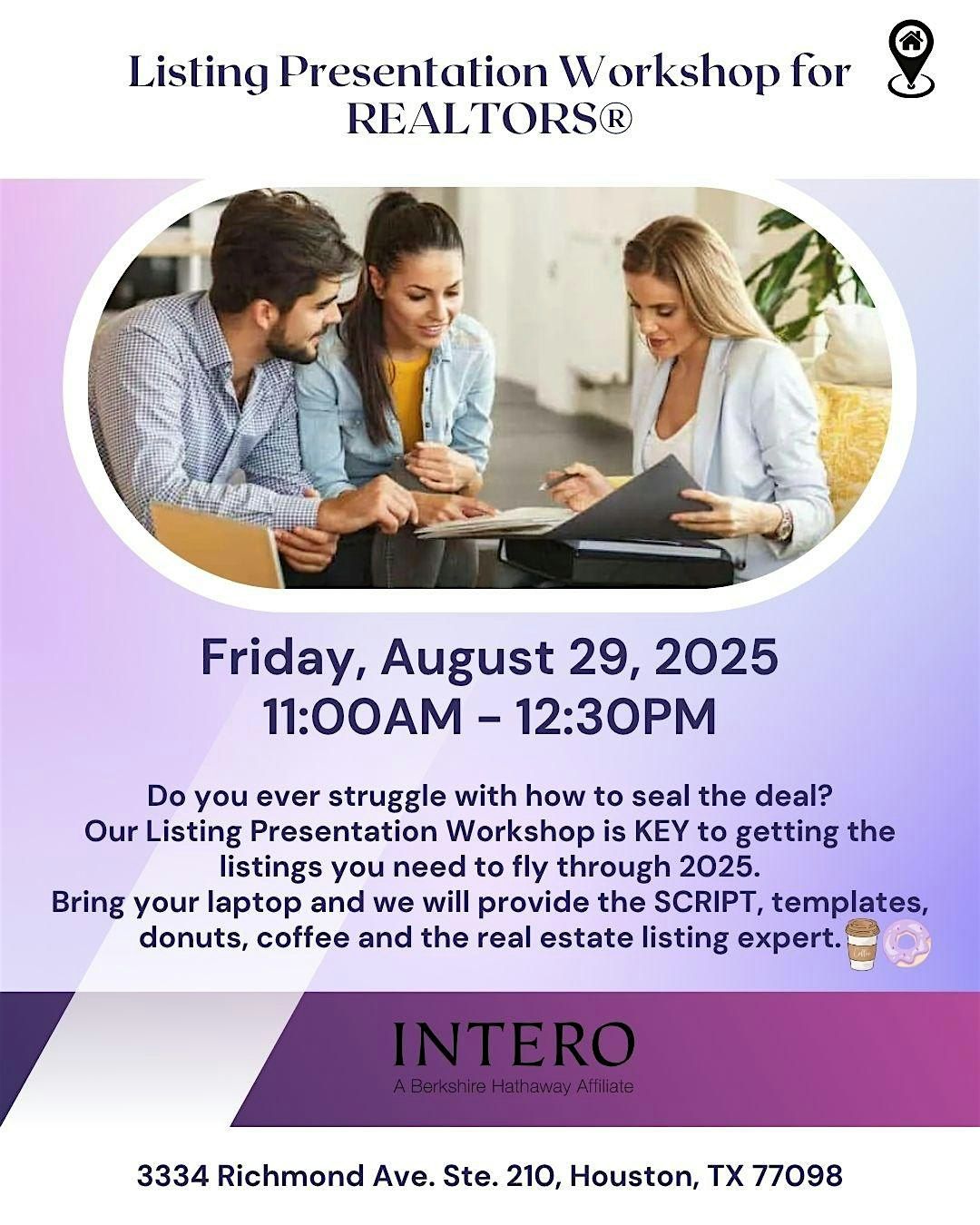 Listing Presentation Workshop for REALTORS®, 29 August | Event in Houston | AllEvents