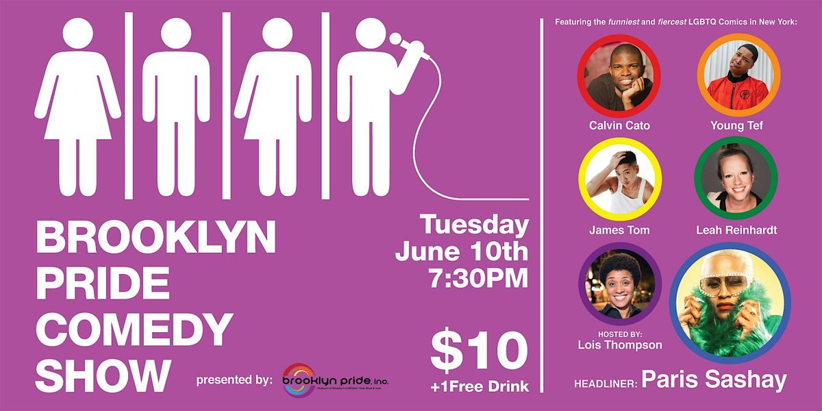BROOKLYN PRIDE COMEDY SHOW, 10 June | Event in Brooklyn | AllEvents