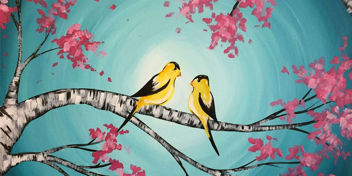 Spring Finches - Paint and Sip by Classpop!™, 29 June | Event in San Bruno | AllEvents