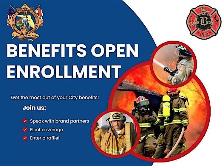 Benefits Open Enrollment at the Fire Department, 27 August | Event in Brooksville | AllEvents
