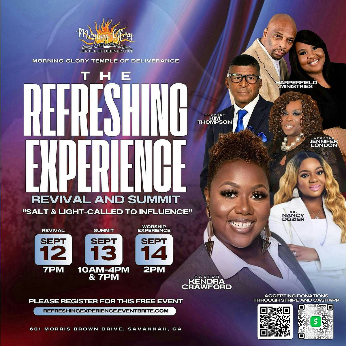 The Refreshing Experience Revival and Summit, 12 September | Event in Savannah | AllEvents