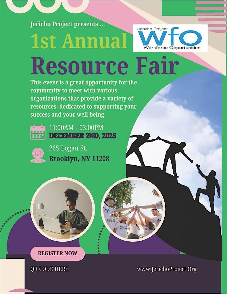 1st Annual Resource Fair, 2 December | Event in Brooklyn | AllEvents