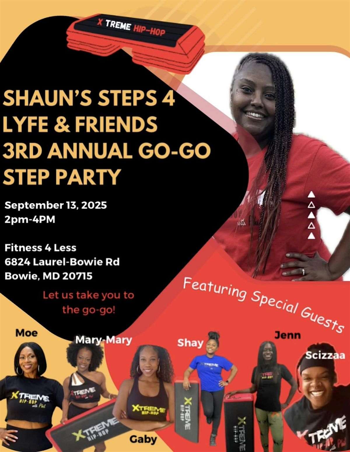 Shaun’s Steps 4 Lyfe & Friends 2nd Annual Go-Go Step Party, 13 September | Event in Bowie | AllEvents