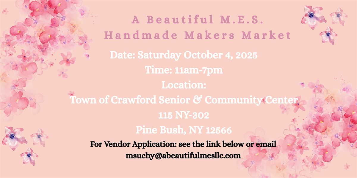 Looking for Vendors for our Handmade Makers Market, 4 October | Event in Pine Bush | AllEvents