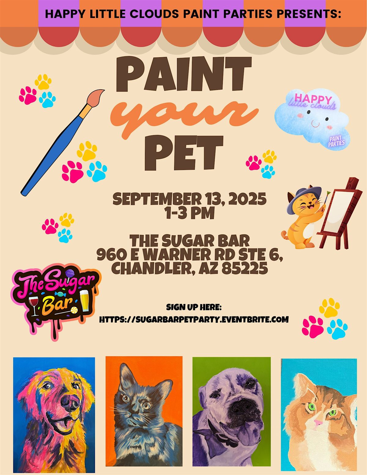 Pop Art Your Pet at SugarBar Chandler!, 13 September | Event in Chandler | AllEvents