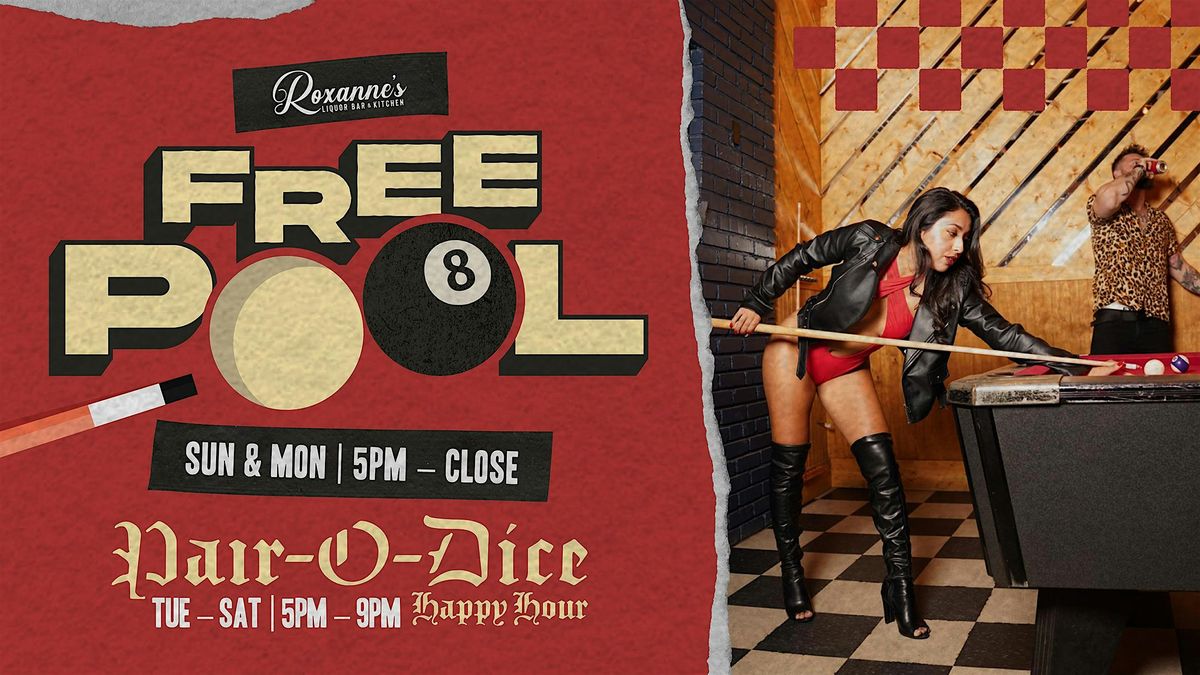 Free Pool | Roxanne's | Event in Fort Lauderdale | AllEvents