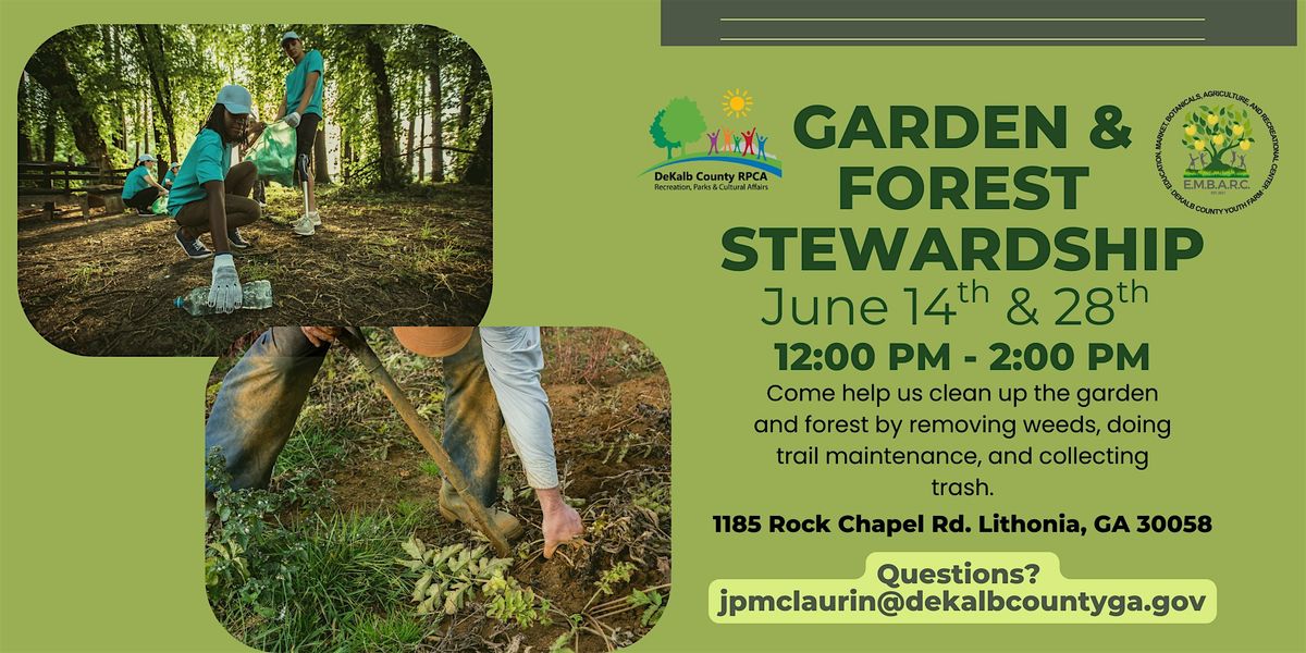 Garden and Forest Stewardship Day, 14 June | Event in Lithonia | AllEvents