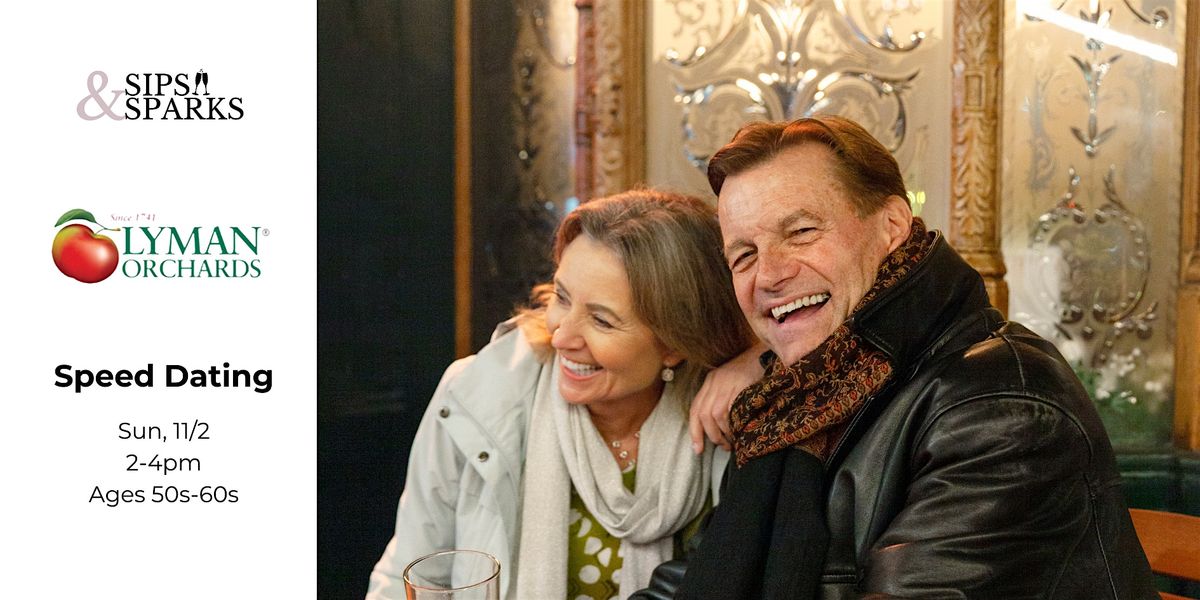 Speed Dating Ages 50s-60s in Middlefield, CT at Lyman Orchards, 2 November | Event in Middlefield | AllEvents