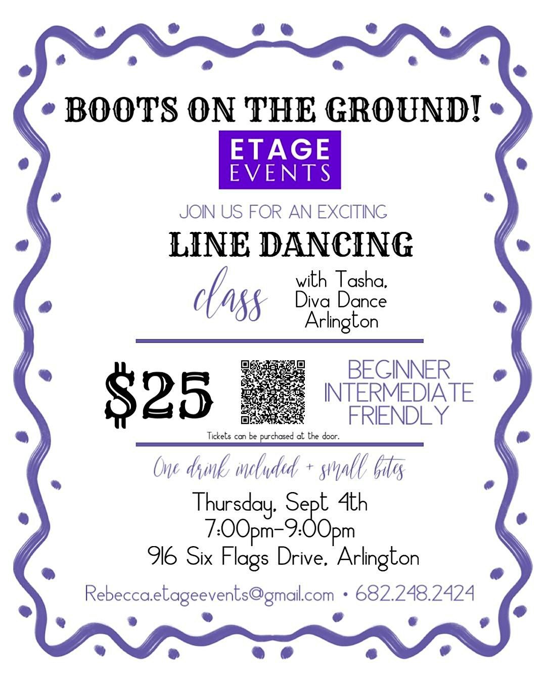 Boots on the Ground - Line Daning Class, 4 September | Event in Arlington | AllEvents