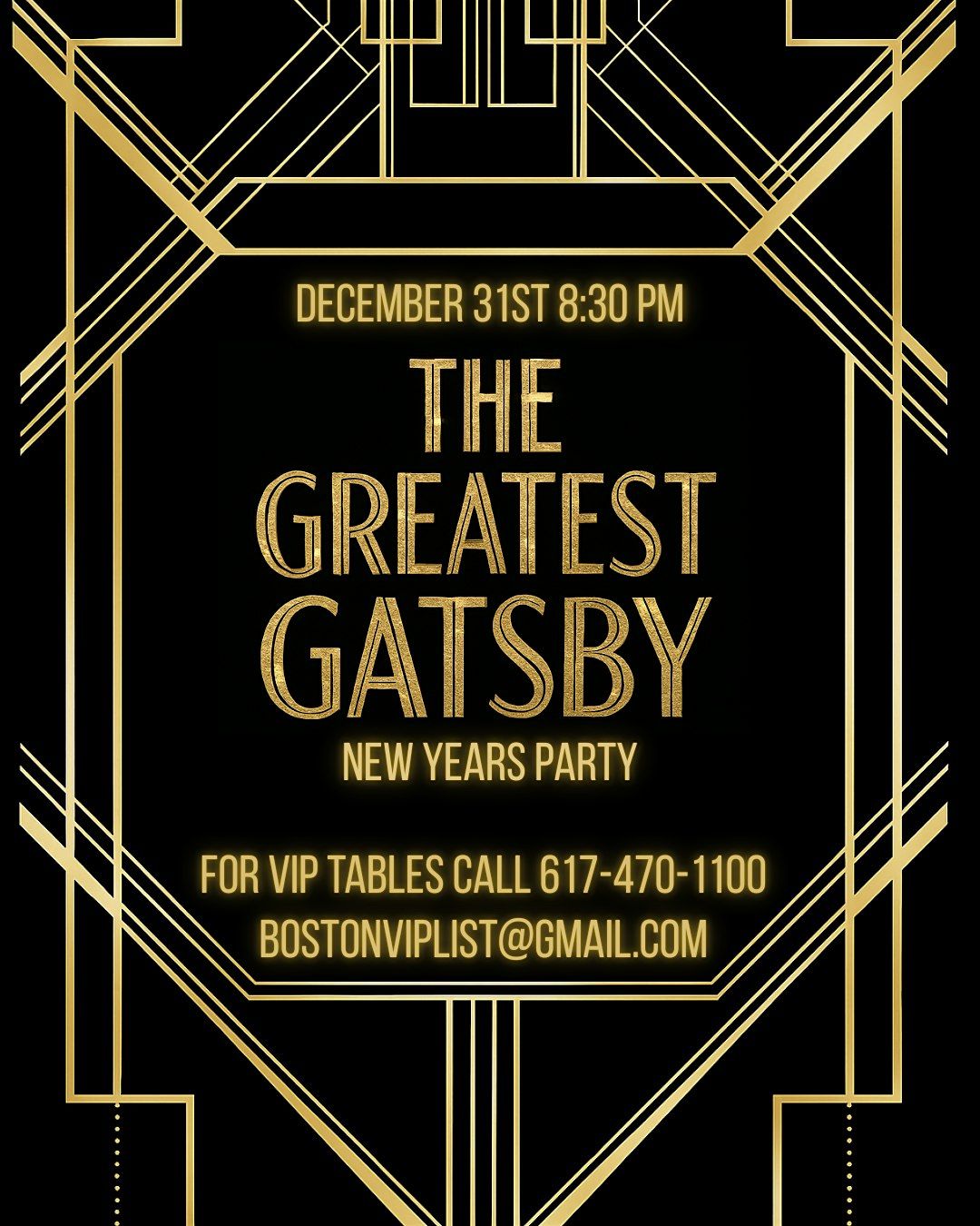 The Greatest Gatsby NYE Party