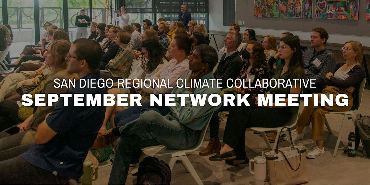 SDRCC September Network Meeting, 30 September | Event in San Diego | AllEvents