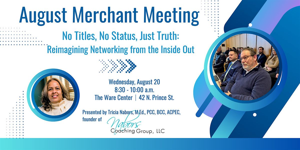 August Merchant Meeting, 20 August | Event in Lancaster | AllEvents