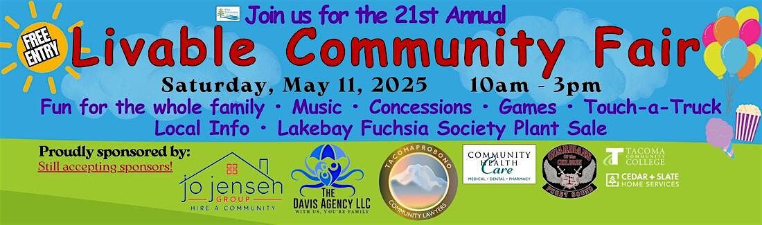 Key Peninsula Civic Center 21st Annual Livable Community Fair, 11 May | Event in Key Center | AllEvents
